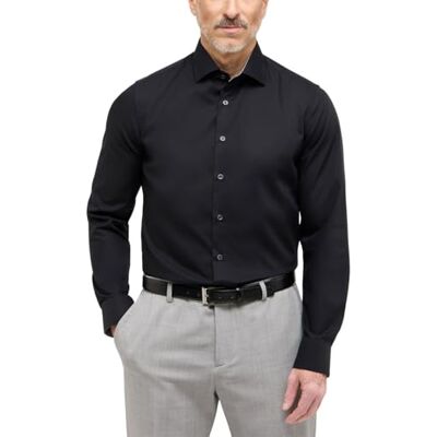 ETERNA Homme Original Shirt Slim FIT 1/1 Noir 39_H_1/1 - Publicité ETERNA Homme Original Shirt Slim FIT 1/1 Noir 39_H_1/1 - Publicité