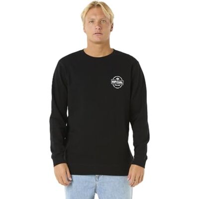 Rip Curl Sweat-shirt Stapler Crew pour homme, Noir , XXL - Publicité Rip Curl Sweat-shirt Stapler Crew pour homme, Noir , XXL - Publicité