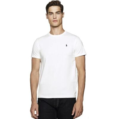 Ralph Lauren T-shirt en tricot Custom Slim Fit, blanc, M - Publicité Ralph Lauren T-shirt en tricot Custom Slim Fit, blanc, M - Publicité