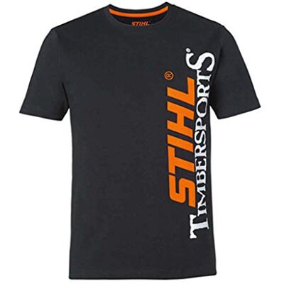 Stihl 4205000156 T-Shirt TIMBERSPORTS Noir (L) - Publicité Stihl 4205000156 T-Shirt TIMBERSPORTS Noir (L) - Publicité