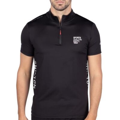 Shilton T-Shirt col zippé DEPT Homme XXL/Noir - Publicité Shilton T-Shirt col zippé DEPT Homme XXL/Noir - Publicité