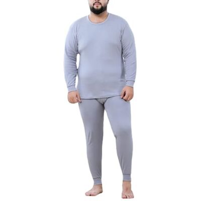 CFlong Ensemble De sous-vêtements Thermiques pour Homme, Couche De Base Thermique d'hiver, Col Rond Ultra Doux Et Chaud, Manches Longues, sans Couture, Grande Taille, Haut Et Bas (Gris Argent,8XL) - Publicité CFlong Ensemble De sous-vêtements Thermiques pour Homme, Couche De Base Thermique d'hiver, Col Rond Ultra Doux Et Chaud, Manches Longues, sans Couture, Grande Taille, Haut Et Bas (Gris Argent,8XL) - Publicité