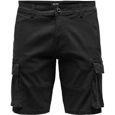 Shorts Cargo pour Homme ONLY&SONS Pantalons Décontractés d'Eté Braguette à mi-Cuisse Pantalon de Loisirs. Publicité Shorts Cargo pour Homme ONLY&SONS Pantalons Décontractés d'Eté Braguette à mi-Cuisse Pantalon de Loisirs. Publicité
