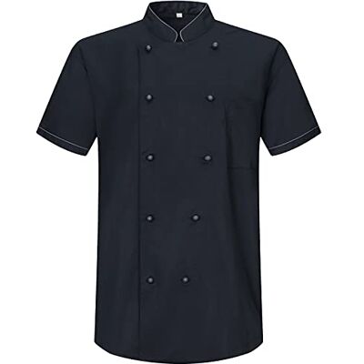 Misemiya Veste de chef pour hommes Veste de chef pour hommes Uniforme d'accueil -Ref.8501B Small, Veste de cuisine 8501B Noir - Publicité Misemiya Veste de chef pour hommes Veste de chef pour hommes Uniforme d'accueil -Ref.8501B Small, Veste de cuisine 8501B Noir - Publicité