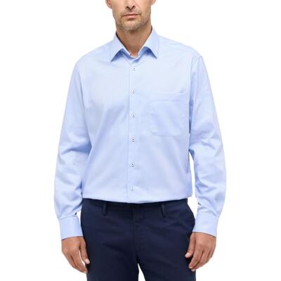 ETERNA Male Chemise structuré Comfort FIT 42_H_1/1, 1/1, Bleu Clair - Publicité ETERNA Male Chemise structuré Comfort FIT 42_H_1/1, 1/1, Bleu Clair - Publicité