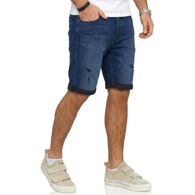 Jack & Jones Infinity Rick Bermuda en jean pour homme, aspect usé - Publicité Jack & Jones Infinity Rick Bermuda en jean pour homme, aspect usé - Publicité