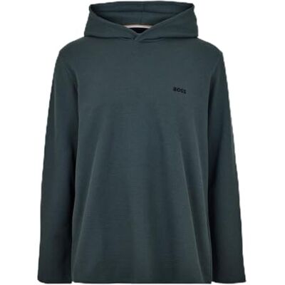 BOSS Sweat à capuche gaufré pour homme, Open Green 345, XL - Publicité BOSS Sweat à capuche gaufré pour homme, Open Green 345, XL - Publicité
