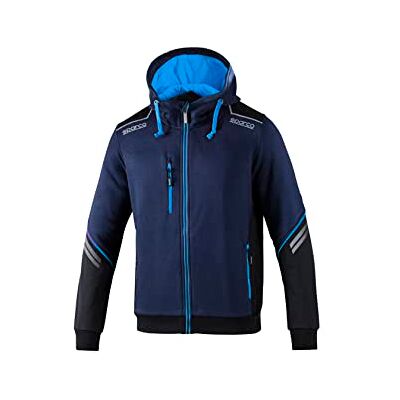 Sparco Sweat à Capuche Marque Modèle Sweat avec Fermeture éclair et Capuche TW Taille M Bleu Marine/BL - Publicité Sparco Sweat à Capuche Marque Modèle Sweat avec Fermeture éclair et Capuche TW Taille M Bleu Marine/BL - Publicité