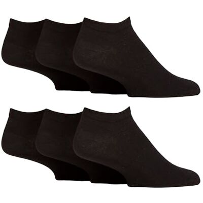 Gentle Grip 6 Paires Homme Chaussettes Courtes pour Diabetique Chaussettes Basses Extra Larges Sans Elastique (39-45, Noir) - Publicité Gentle Grip 6 Paires Homme Chaussettes Courtes pour Diabetique Chaussettes Basses Extra Larges Sans Elastique (39-45, Noir) - Publicité