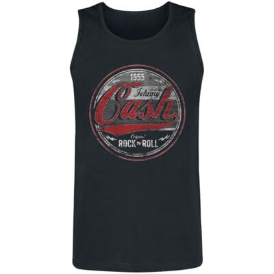 Débardeur Johnny Cash Rock And Roll - S à 3XL - Homme - Noir - Publicité Débardeur Johnny Cash Rock And Roll - S à 3XL - Homme - Noir - Publicité
