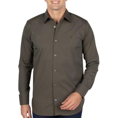 Shilton Chemise Basique Unie Homme XXL/Kaki - Publicité Shilton Chemise Basique Unie Homme XXL/Kaki - Publicité