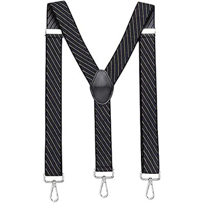 MASADA Bretelles pour hommes Mousqueton robustes 3,5 cm de large jusqu'à 195 cm de hauteur - Publicité MASADA Bretelles pour hommes Mousqueton robustes 3,5 cm de large jusqu'à 195 cm de hauteur - Publicité