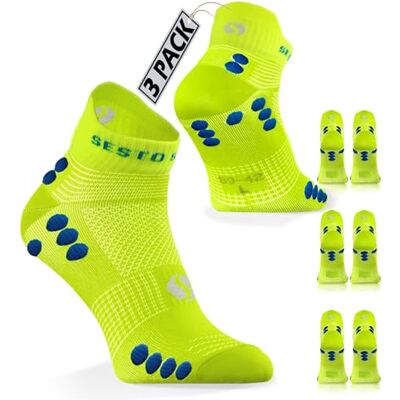 sesto senso 3 Paires de Chaussettes de Sport Jaune Hommes Femmes Colorées Courtes Déperlantes 43-47 Yellow - Publicité sesto senso 3 Paires de Chaussettes de Sport Jaune Hommes Femmes Colorées Courtes Déperlantes 43-47 Yellow - Publicité
