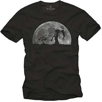Makaya Tee Shirts Homme Logo LA Mort dans Le Jardin Noir S-XXXL - Publicité Makaya Tee Shirts Homme Logo LA Mort dans Le Jardin Noir S-XXXL - Publicité