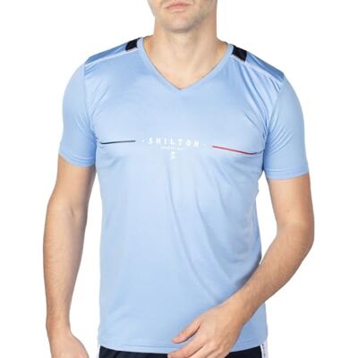 Shilton T-Shirt Sport dept Homme M/Ciel - Publicité Shilton T-Shirt Sport dept Homme M/Ciel - Publicité