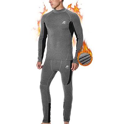 MeetHoo Ensemble de sous-vêtements Thermiques pour Homme avec Doublure Polaire et col Montant Jeu de Couches de Base - Publicité MeetHoo Ensemble de sous-vêtements Thermiques pour Homme avec Doublure Polaire et col Montant Jeu de Couches de Base - Publicité