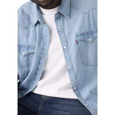 Levis Big & Tall Classic Western Chemise à Boutons Homme - Publicité Levis Big & Tall Classic Western Chemise à Boutons Homme - Publicité