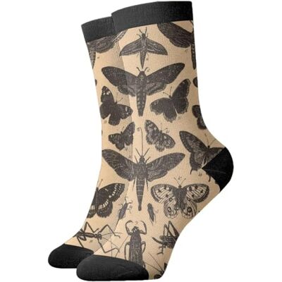 Wpamlrta Chaussettes courtes de sport amusantes et décontractées avec motif d'insectes pour homme et femme, Entomologie vintage, taille unique - Publicité Wpamlrta Chaussettes courtes de sport amusantes et décontractées avec motif d'insectes pour homme et femme, Entomologie vintage, taille unique - Publicité