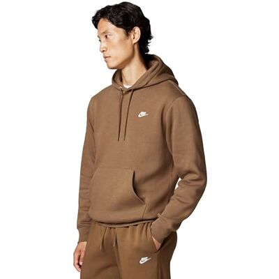 Nike Club BB Pullover Hoodie pour Homme Mosswood Brown/Mossw M - Publicité Nike Club BB Pullover Hoodie pour Homme Mosswood Brown/Mossw M - Publicité