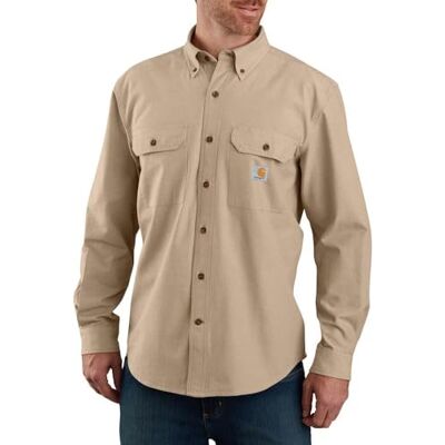 Carhartt Loose Fit Midweight Chambray Long-Sleeve Shirt Chemise boutonnée Utilitaire de Travail Homme (Lot de 1) - Publicité Carhartt Loose Fit Midweight Chambray Long-Sleeve Shirt Chemise boutonnée Utilitaire de Travail Homme (Lot de 1) - Publicité
