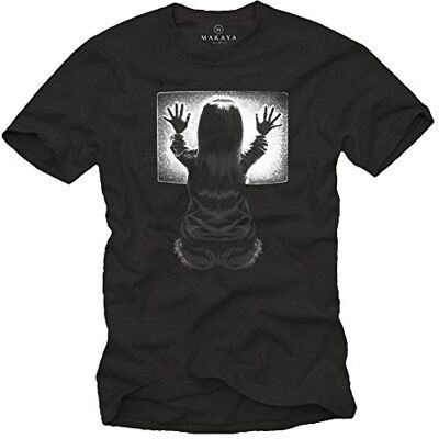 Makaya T-Shirt Geek Noir Poltergeist Homme S-XXXL - Publicité Makaya T-Shirt Geek Noir Poltergeist Homme S-XXXL - Publicité