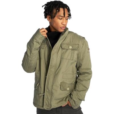 Brandit Sherpa-lined Cold-weather Casual Outdoor Classic Field Jacket Brandit Militaire doublé Sherpa Homme - Publicité Brandit Sherpa-lined Cold-weather Casual Outdoor Classic Field Jacket Brandit Militaire doublé Sherpa Homme - Publicité