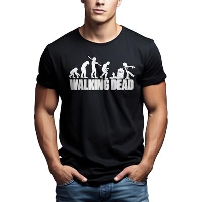 Makaya Walking Dead T-Shirt Homme Zombie Evolution Noir S-XXXL - Publicité Makaya Walking Dead T-Shirt Homme Zombie Evolution Noir S-XXXL - Publicité