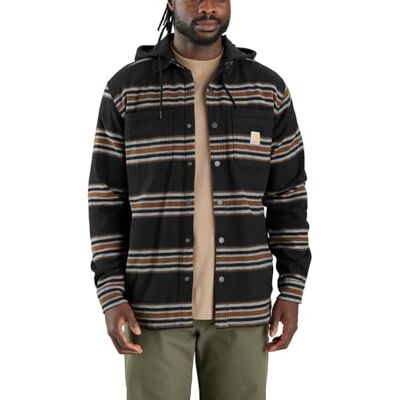 Carhartt Rugged Flex Chemise-veste à capuche doublée en flanelle polaire pour homme Coupe décontractée, XL - Publicité Carhartt Rugged Flex Chemise-veste à capuche doublée en flanelle polaire pour homme Coupe décontractée, XL - Publicité