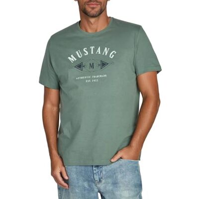 MUSTANG T-shirt d'été à manches courtes pour homme, coupe régulière, col rond, en coton, noir, blanc, bleu, gris, vert, tailles S, M, L, XL, XXL, 3XL, 4XL, 5XL, 6XL - Publicité MUSTANG T-shirt d'été à manches courtes pour homme, coupe régulière, col rond, en coton, noir, blanc, bleu, gris, vert, tailles S, M, L, XL, XXL, 3XL, 4XL, 5XL, 6XL - Publicité