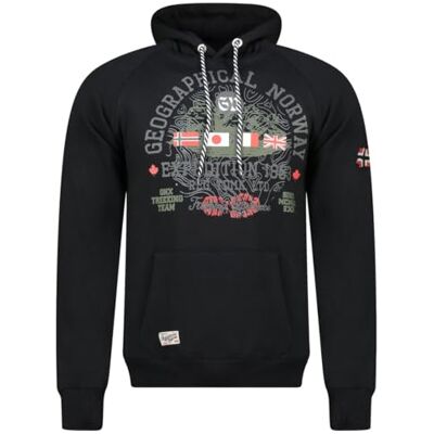 Geographical Norway GEXPE Black DB Men 100 (WZ3003H/GN-Black) Veste de survêtement respirante pour homme Coupe droite Avec logo Taille XXL - Publicité Geographical Norway GEXPE Black DB Men 100 (WZ3003H/GN-Black) Veste de survêtement respirante pour homme Coupe droite Avec logo Taille XXL - Publicité