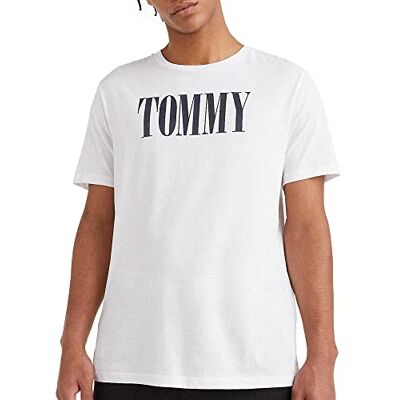 Tommy Hilfiger T-Shirt Homme à Manches Courtes et à col Rond TH Article UM0UM01744 Crew Neck Tee - Publicité Tommy Hilfiger T-Shirt Homme à Manches Courtes et à col Rond TH Article UM0UM01744 Crew Neck Tee - Publicité