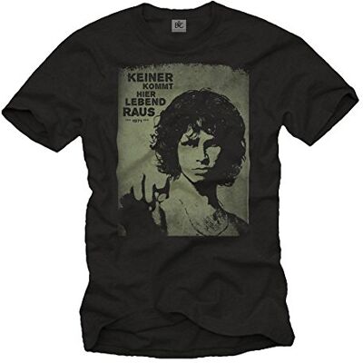 Makaya T-Shirt Music Vintage Hippie Tee Homme Noir S-XXXL - Publicité Makaya T-Shirt Music Vintage Hippie Tee Homme Noir S-XXXL - Publicité