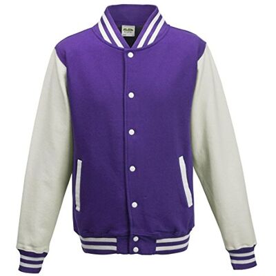 Just Hoods by AWDis Varsity Jacket Blouson Homme - Publicité Just Hoods by AWDis Varsity Jacket Blouson Homme - Publicité