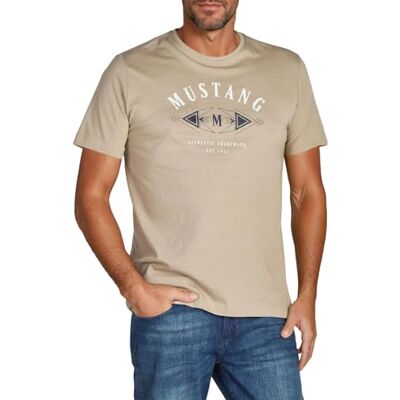 MUSTANG T-shirt d'été à manches courtes pour homme, coupe régulière, col rond, en coton, noir, blanc, bleu, gris, vert, tailles S, M, L, XL, XXL, 3XL, 4XL, 5XL, 6XL - Publicité MUSTANG T-shirt d'été à manches courtes pour homme, coupe régulière, col rond, en coton, noir, blanc, bleu, gris, vert, tailles S, M, L, XL, XXL, 3XL, 4XL, 5XL, 6XL - Publicité