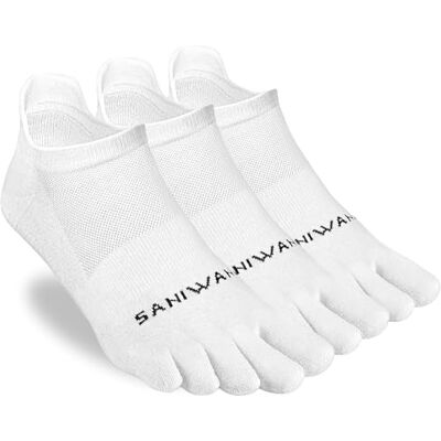 SANIWANI Chaussettes Barefoot, technologie Coolmax, unisexe, pour adulte, style minimaliste, pour la course, le sport et les loisirs, blanc, M courte - Publicité SANIWANI Chaussettes Barefoot, technologie Coolmax, unisexe, pour adulte, style minimaliste, pour la course, le sport et les loisirs, blanc, M courte - Publicité