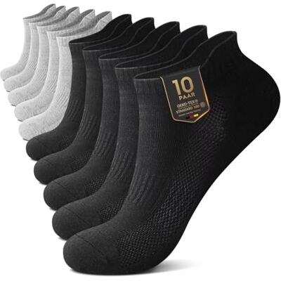 YouShow Lot de 10 paires de chaussettes de sport pour homme et femme Chaussettes courtes Respirantes Chaussettes de cheville Chaussettes de course Chaussettes en coton Demi-chaussettes, 39 - Publicité YouShow Lot de 10 paires de chaussettes de sport pour homme et femme Chaussettes courtes Respirantes Chaussettes de cheville Chaussettes de course Chaussettes en coton Demi-chaussettes, 39 - Publicité