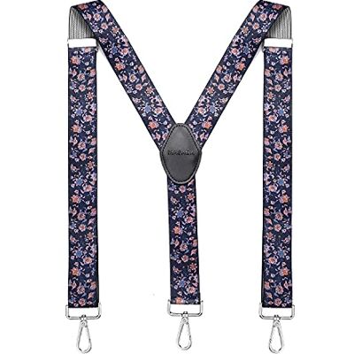 MASADA Bretelles pour hommes Mousqueton robustes 3,5 cm de large jusqu'à 195 cm de hauteur - Publicité MASADA Bretelles pour hommes Mousqueton robustes 3,5 cm de large jusqu'à 195 cm de hauteur - Publicité