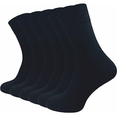 GAWILO Chaussettes confort homme & femme (6 paires) Coton peigné doux – sans couture – bord confort Résistantes & respirantes – idéales business & usage quotidien (Noir, 47-50) - Publicité GAWILO Chaussettes confort homme & femme (6 paires) Coton peigné doux – sans couture – bord confort Résistantes & respirantes – idéales business & usage quotidien (Noir, 47-50) - Publicité