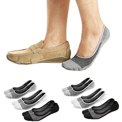 Ueither Chaussettes Basses Invisibles pour Homme, Socquettes Courtes Respirantes en Coton avec Silicone Antidérapant (Noir/Blanc/Gris (2 Paires Chaque), 38-43) - Publicité Ueither Chaussettes Basses Invisibles pour Homme, Socquettes Courtes Respirantes en Coton avec Silicone Antidérapant (Noir/Blanc/Gris (2 Paires Chaque), 38-43) - Publicité