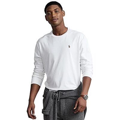 Polo Ralph Lauren Homme Manches Longues col Pony Logo T-Shirt Grande Blanc - Publicité Polo Ralph Lauren Homme Manches Longues col Pony Logo T-Shirt Grande Blanc - Publicité