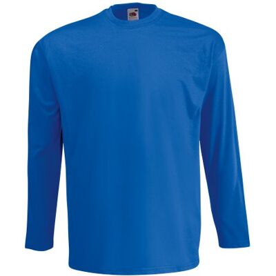 Fruit Of The Loom Bleu Royal 2XL T-Shirt à Manches Longues - T-Shirt - Publicité Fruit Of The Loom Bleu Royal 2XL T-Shirt à Manches Longues - T-Shirt - Publicité