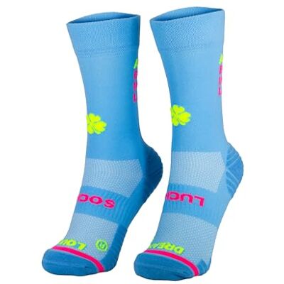 LUCKY SOCKS LS Lucky Socks Chaussettes de course pour hommes et femmes Respirantes et antidérapantes Avec citation motivante : « Always believe in your luck », Bleu clair, 43-46 - Publicité LUCKY SOCKS LS Lucky Socks Chaussettes de course pour hommes et femmes Respirantes et antidérapantes Avec citation motivante : « Always believe in your luck », Bleu clair, 43-46 - Publicité