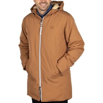 Shilton Parka à capuche patch homme 4XL / Camel - Publicité Shilton Parka à capuche patch homme 4XL / Camel - Publicité