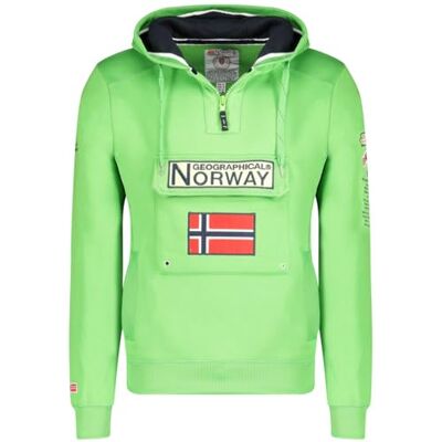 Geographical Norway GYMCLASS Flash Green Men 054 POP (WW4181H/GN-Flashy Green) Sweat à capuche pour homme, vert vif, à enfiler par la tête, respirant, taille XXL - Publicité Geographical Norway GYMCLASS Flash Green Men 054 POP (WW4181H/GN-Flashy Green) Sweat à capuche pour homme, vert vif, à enfiler par la tête, respirant, taille XXL - Publicité