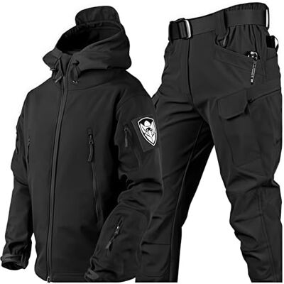 VBVARV Hommes Tactique Uniformes Militaire Étanche Armée Combat Costume Ensembles Camouflage Softshell Veste Pantalon Chasse Vêtements,A,XXL - Publicité VBVARV Hommes Tactique Uniformes Militaire Étanche Armée Combat Costume Ensembles Camouflage Softshell Veste Pantalon Chasse Vêtements,A,XXL - Publicité