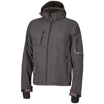 Upower U-Power Metropolis, Veste polaire Coque souple pour homme, vêtements d'hiver décontractés, avec capuche, tissu extensible, imperméable, coupe-vent, manteau rembourré à fermeture éclair (Grey Meteorite M) - Publicité Upower U-Power Metropolis, Veste polaire Coque souple pour homme, vêtements d'hiver décontractés, avec capuche, tissu extensible, imperméable, coupe-vent, manteau rembourré à fermeture éclair (Grey Meteorite M) - Publicité