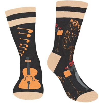 AGRIMONY Chaussettes Violon Humour Homme Ado Garçon-Musique Hommes Papa Fantaisie Droles Originales Humoristiques Rigolotes Utile Insolite Personnalisé-Idee Cadeau Rigolo Noel Anniversaire Original - Publicité AGRIMONY Chaussettes Violon Humour Homme Ado Garçon-Musique Hommes Papa Fantaisie Droles Originales Humoristiques Rigolotes Utile Insolite Personnalisé-Idee Cadeau Rigolo Noel Anniversaire Original - Publicité