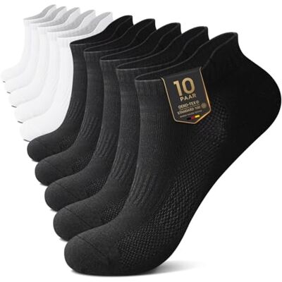 YouShow Lot de 10 paires de chaussettes de sport pour homme et femme Chaussettes de sneaker Chaussettes courtes Chaussettes respirantes Chaussettes de cheville Chaussettes de course - Publicité YouShow Lot de 10 paires de chaussettes de sport pour homme et femme Chaussettes de sneaker Chaussettes courtes Chaussettes respirantes Chaussettes de cheville Chaussettes de course - Publicité