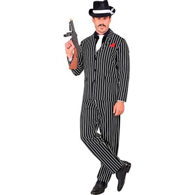 Generic - Gangster rayé - Noir - Blanc - Costume - Publicité Generic - Gangster rayé - Noir - Blanc - Costume - Publicité