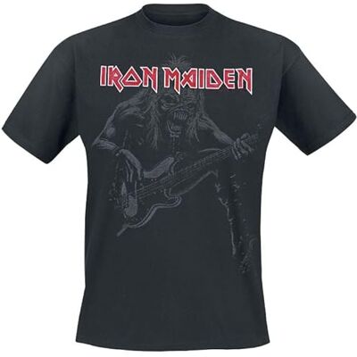 T-shirt Iron Maiden Eddie Bass - Manches courtes - Noir - Homme - Publicité T-shirt Iron Maiden Eddie Bass - Manches courtes - Noir - Homme - Publicité